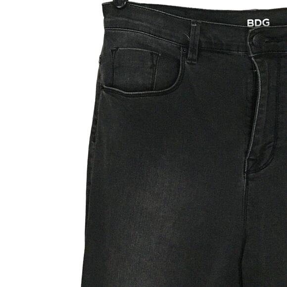NEW BDG Size 32 Tall Super High Rise Twig Ankle Jeans Faded Black Skinny Denim - Picture 12 of 16